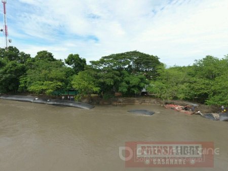 Gobernador dio parte de tranquilidad sobre obra de protección colapsada en el río Pauto 