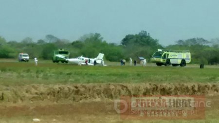 Aeronave perdió tren de aterrizaje antes de salir a plataforma del aeropuerto de Yopal