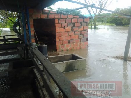 Inundaciones en Hato Corozal dejan por ahora 13 familias damnificadas
