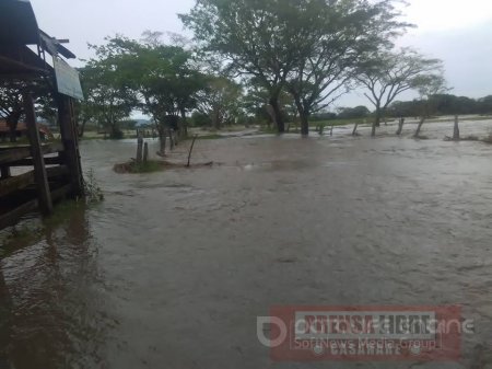 Inundaciones en Hato Corozal dejan por ahora 13 familias damnificadas