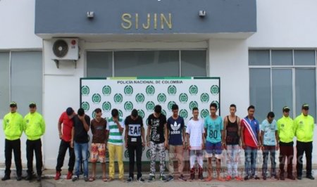 Trece integrantes de la banda denominada los cannabis fueron capturados en Yopal