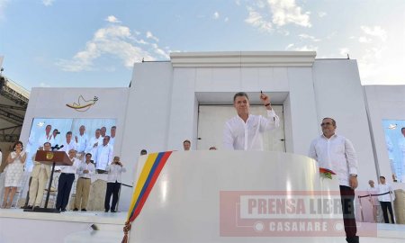 ¡La paz germina YA!, expresó el Presidente Santos tras la firma del Acuerdo Final