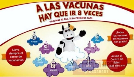 Jornada de vacunación el 29 de octubre en municipios casanareños