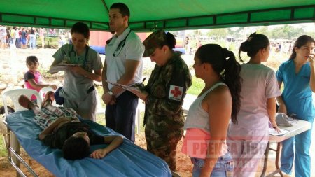 Jornada de apoyo social realiza el Ejército este sábado en área rural de San Luis de Palenque 