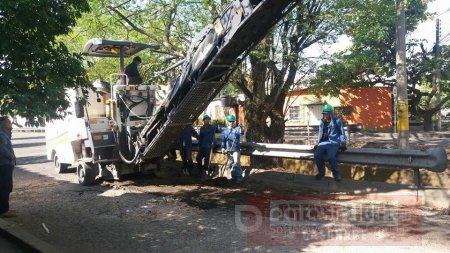 Secretaría de Obras de Yopal adelantó reparcheo en Caño Seco