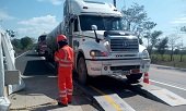 Este sábado inició pesaje de vehículos de carga en el corredor vial Villavicencio -  Yopal