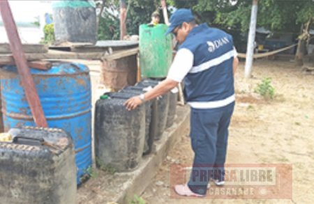 Incautados 2.362 galones de combustible de contrabando en Saravena