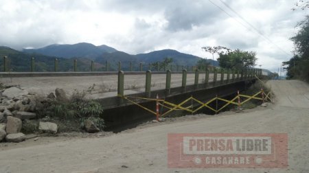 Invías y Alcalde de Pajarito evaluaron fallas en la vía del Cusiana