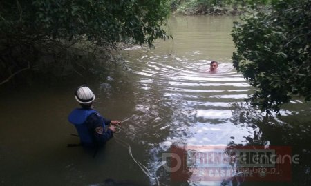 Operativo de búsqueda de mujer desaparecida en aguas del caño San Miguel en Orocué