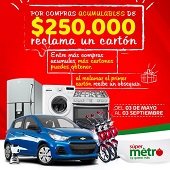 Supermercado El Metro entregará carro último modelo y electrodomésticos entre sus usuarios fieles 