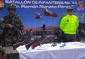 Allanamiento a vivienda en Cupiagua dejó al descubierto armas del ELN, según el Ejército
