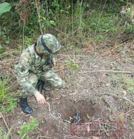 En La Salina Ejército Nacional destruyó granada de fragmentación