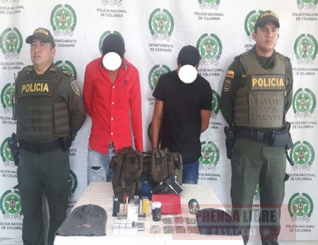 Jibaros fueron capturados en posesión de alucinógenos que comercializaban en Villanueva