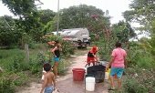 Con carrotanques se abastece de agua comunidad de Rincón Hondo en Paz de Ariporo