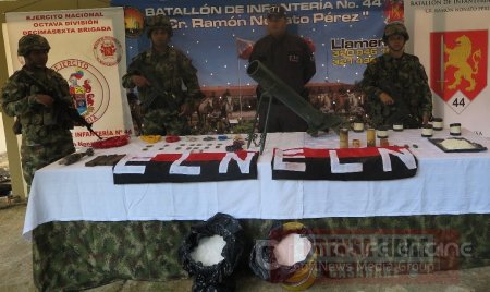 Depósito ilegal de explosivos del ELN fue hallado por el Ejército en zona rural de Tauramena
