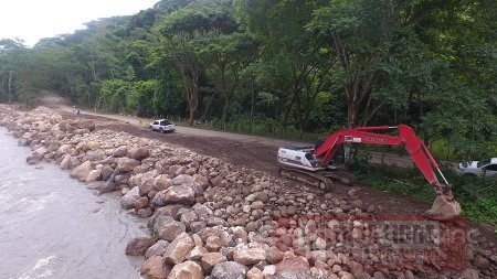 En 90% recuperación de la vía a El Morro en el sector Cafarnaúm 