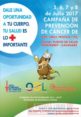 Campaña de prevención del cáncer en Monterrey