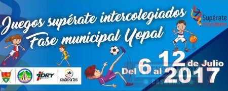 Desde hoy más de 2 mil deportistas escolares de Yopal disputan los Juegos Supérate 2017