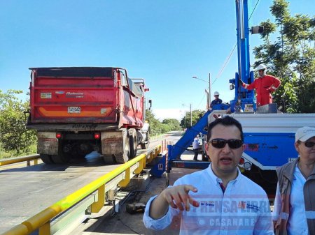 Covioriente instala nuevas básculas para pesaje de vehículos de carga en el corredor vial Yopal - Aguazul