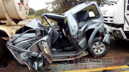 Milagrosamente se salvaron tres personas en accidente de tránsito en la vía Yopal Aguazul