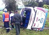 Volcamiento de buseta al sur de Casanare dejó 4 personas lesionadas