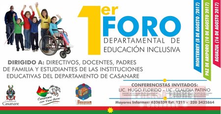En Monterrey inicia hoy Foro Departamental de Educación Inclusiva 