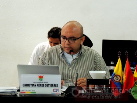 Christian Rodrigo Pérez ponente del proyecto de Acuerdo de modificación al presupuesto 2017