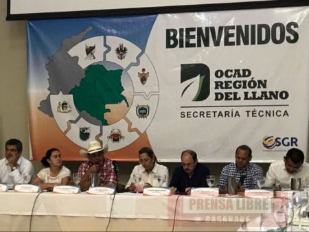 OCAD Región del Llano aprobó a Casanare recursos por 29 mil millones de pesos 