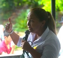 Narda Perilla asumió compromisos con la comunidad de la vereda Rincón del Soldado