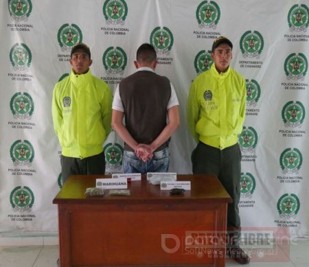 En allanamiento en Villanueva fue capturado traficante de estupefacientes