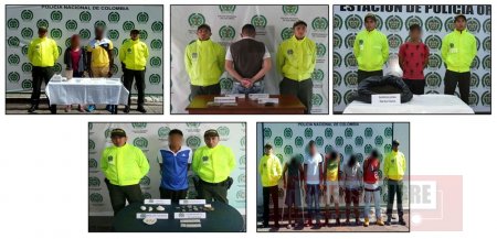 10 capturados en redadas contra el tráfico de estupefacientes en Casanare
