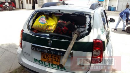 Una persona lesionada y daños a patrulla en cierre a fundación que atendía drogodependientes en Aguazul