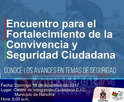 Este domingo encuentro para el fortalecimiento de la convivencia y seguridad ciudadana en Nunchía