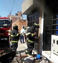 Incendio estructural en vivienda en Yopal