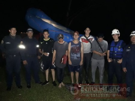 Rescatados 5 jóvenes en el río Cusiana
