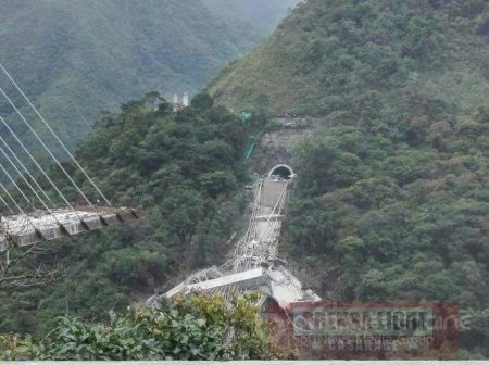 La otra mitad del puente Chirajara también podría colapsar