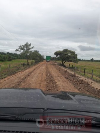Transportadores están usando irregularmente vía alterna que conecta a Yopal con Aguazul por San Rafael de Morichal
