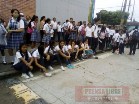 Continúa cese de actividades en el Colegio Rafael Uribe de Pore  