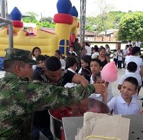 Ejército celebró con los niños de Casanare  