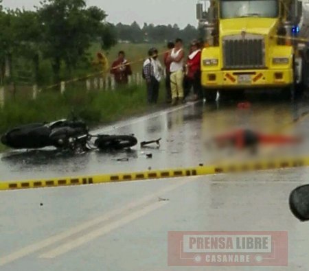 Un venezolano murió en accidente de tránsito en Villanueva. Dos heridos en otro accidente en la vía Yopal &#8211; Aguazul