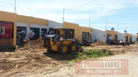 Trabajos en viviendas de Villa David adelanta la Alcaldía de Yopal