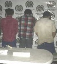 Tres capturados por asalto a finca en Monterrey