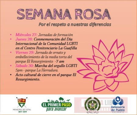 Marcha del orgullo de la diversidad sexual en Yopal en Semana Rosa