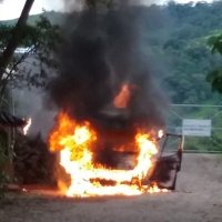 Al ELN atribuyen quema de buseta en el Corregimiento de El Morro en zona rural de Yopal