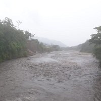 Río Cravo Sur empezó a socavar bancada de vía en el Corregimiento El Morro