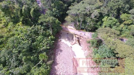 Iniciaron trabajos de recuperación del puente Quebrada Honda en la vía a Támara