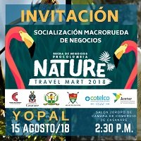 Hoy socializan macro rueda de Negocios Nature Travel Mart 2018