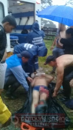 Cuchilla de una Guadaña causó delicadas heridas a un joven en Monterralo