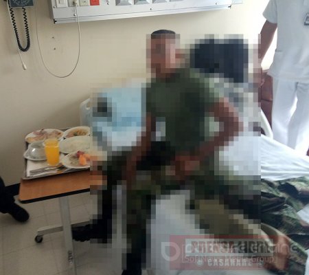 En el Hospital Regional de la Orinoquia atendidos militares heridos en campo minado del ELN en Arauca