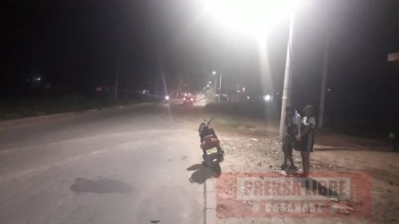 Dos personas heridas en accidente de tránsito en Yopal